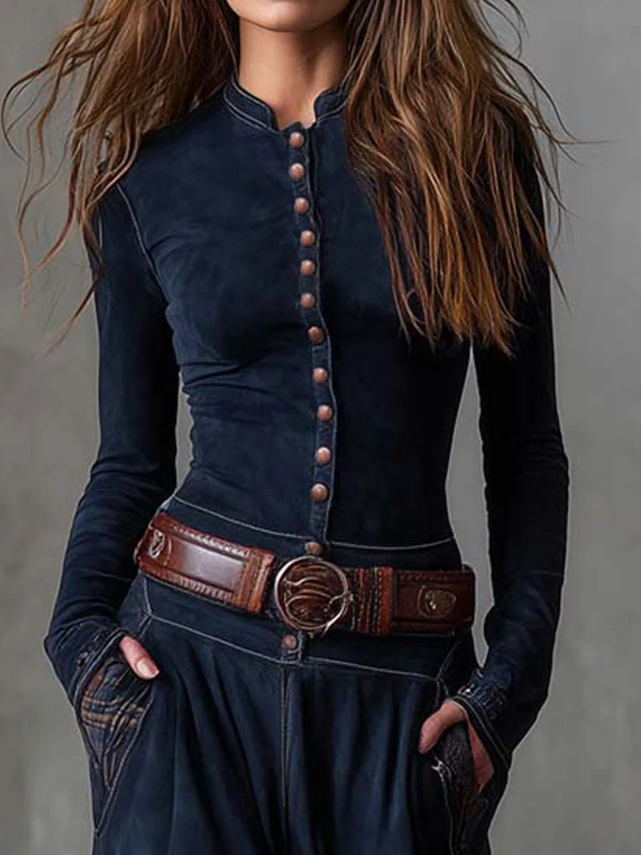 Lunori™ | Michelle Suede Maxi Dress