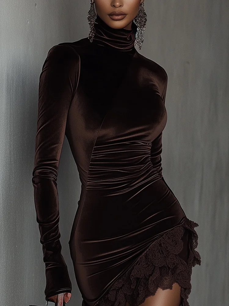 Lunori™ | Chiara Velvet Mini Dress